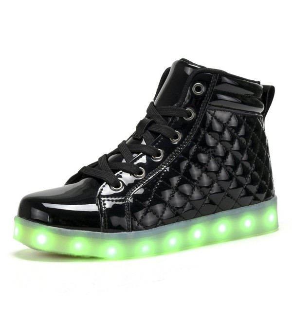 COODO Charging Flashing Sneakers BLACK 10