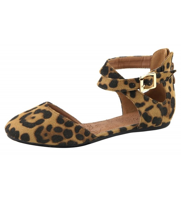 Lovmark Womens Crisscross DOrsay Leopard