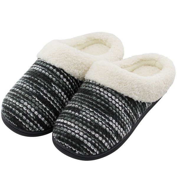 HomeTop Womens Otudoor Knitted Slippers