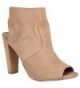 LUSTHAVE Womens Chunky Stacked Booties
