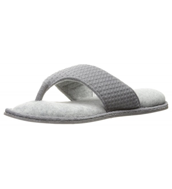 Dearfoams Womens Textured Slipper Medium