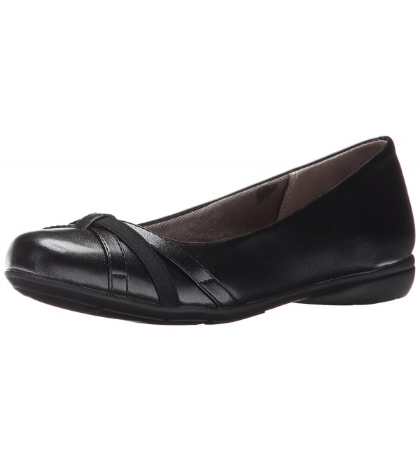 LifeStride Womens Abigail Ballet Black