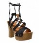 SOBEYO Womens Platform Sandals Studded