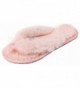 U lite Womens Shearling Flip Flops Slipper