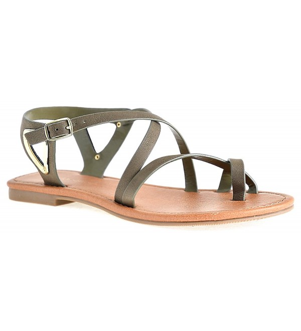 Womens Strappy Plated Sandals LUSTHAVE