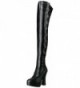 Pleaser Womens Ele3050 Black Leather