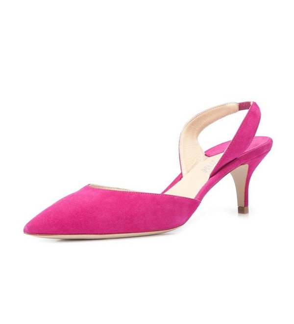 fuschia slingbacks