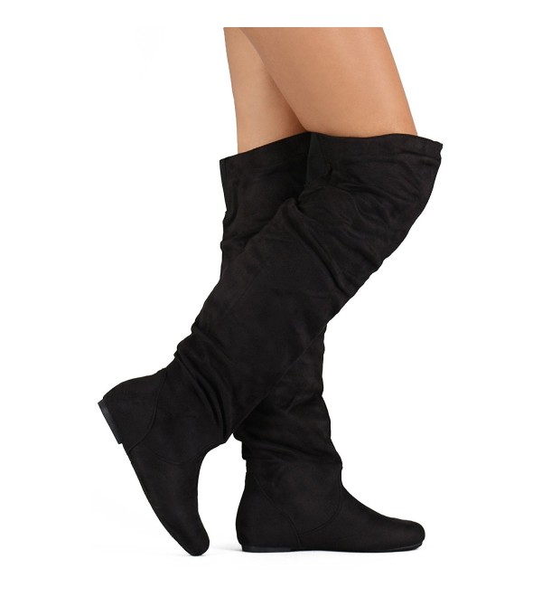 above the knee flat boots