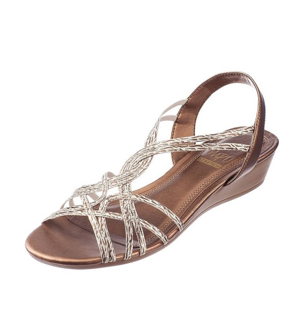 Roslyn Strappy Peep Toe Sandals Platino