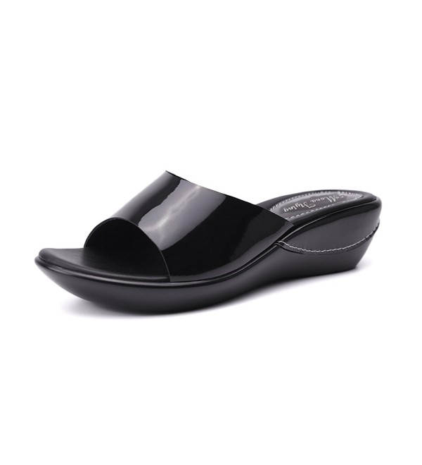 platform slides shoes