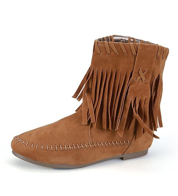 Meeshine Womens Fringed Tassel Moccasin