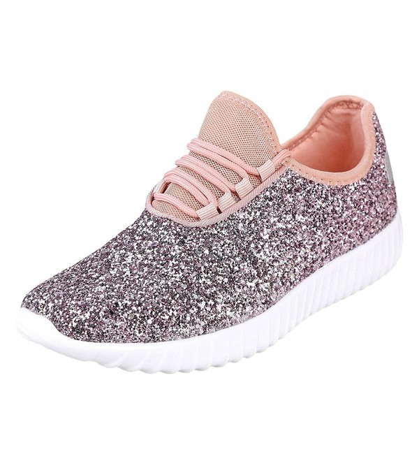 Reveal Womens Glitter Fashion Sneaker