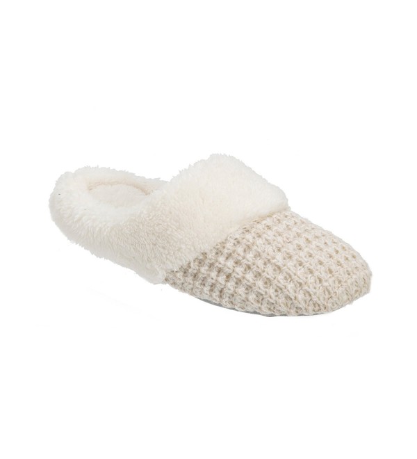 Sweater Knit Closed Toe Scuff - Oatmeal - C51884DQAUA