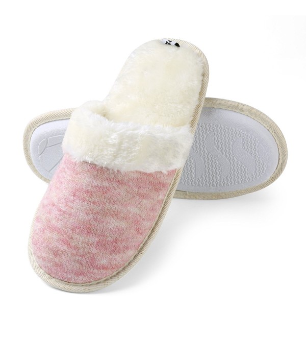 Aerusi Womens Fleece Memory Slipper