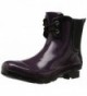 Roma Chelsea Lace Up Boots Eggplant
