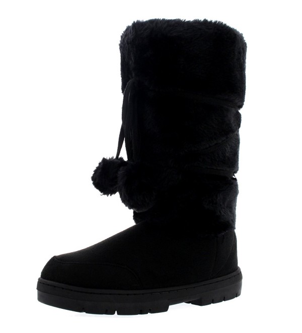 womens tall black winter boots