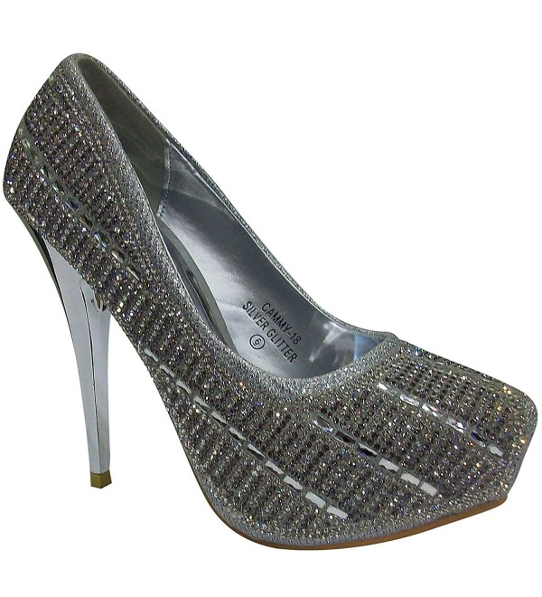 Bella Marie Cammy 18 Platform Rhinestone