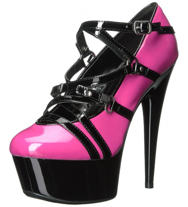 Ellie Shoes 609 Lolly Platform Fuchsia