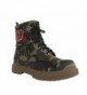 Soda Womens Embroidered Combat Canvas
