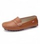 SUNROLAN Genuine Leather Loafers Moccasins