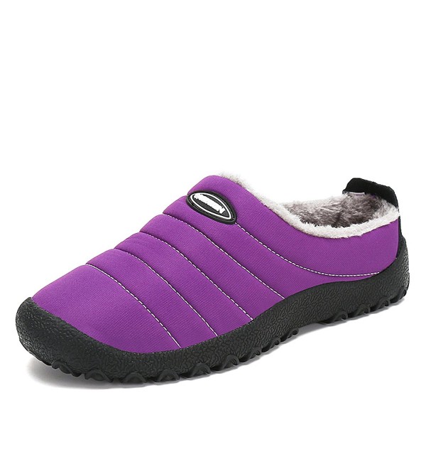 purple slippers womens