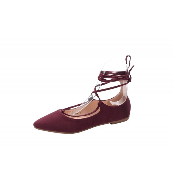 Mila Lady Fashion Shoes BURGUNDY10