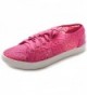 Ollio Womens Ballet Sneaker Fuchsia