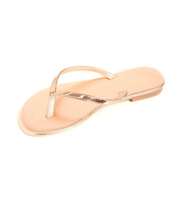 gold strap flip flops