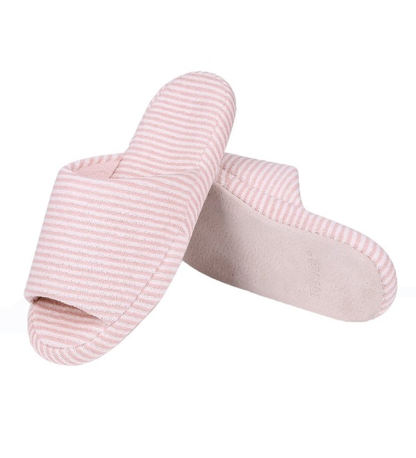Shevalues Womens Slippers Cotton Striped