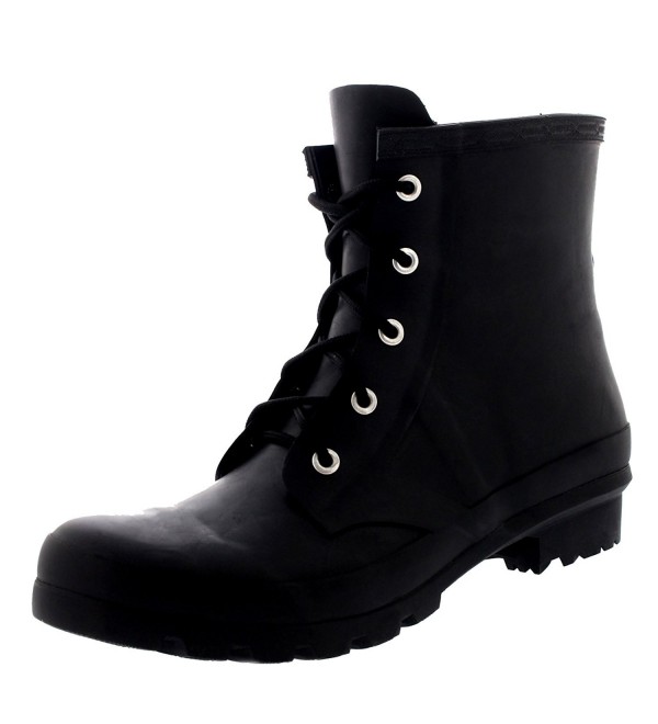 Rubber Waterproof Lace Up Snow Rain 