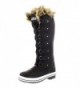 Womens Lace Rubber Winter Boots