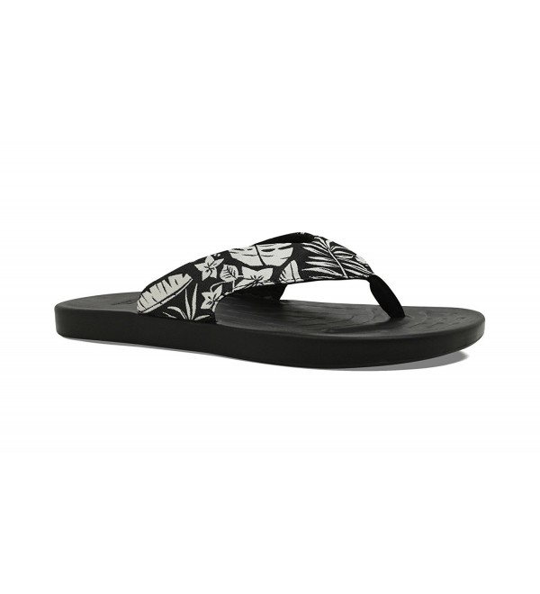 SoftScience Womens Waterfall Flip Flop Black