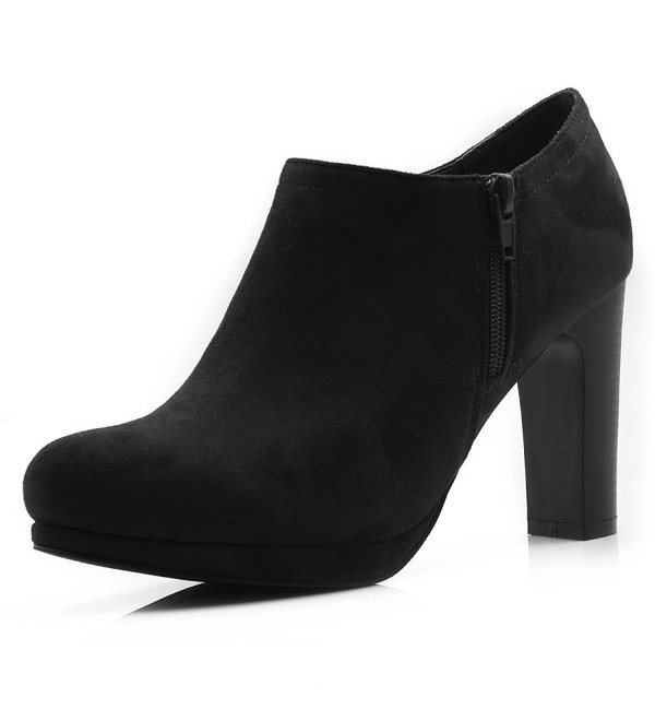 Allegra Womens High Black Booties