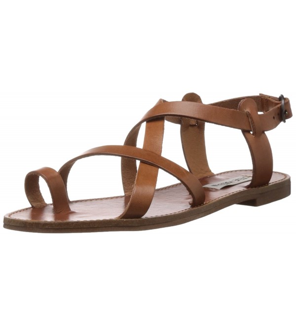 Women's Agathist Sandal - Cognac Leather - CA11P0HSPMZ