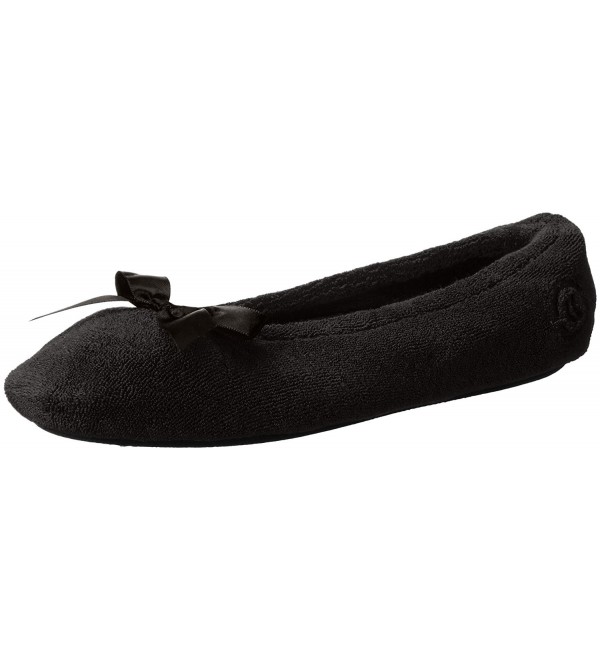 ISOTONER Womens Terry Ballerina Slipper