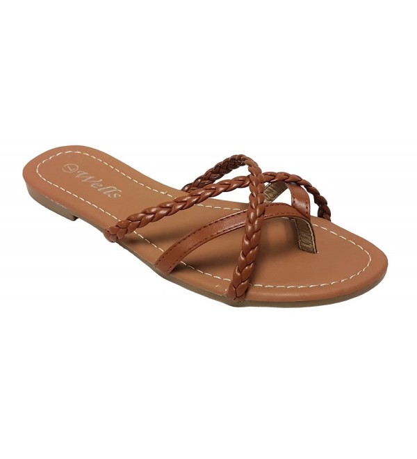 tan braided sandals