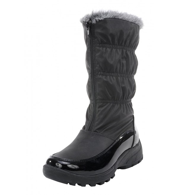 Totes Womens Sled Snow Black