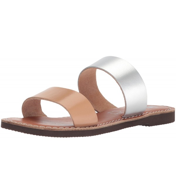 Women's Nila Slide Sandal - Tan/Silver - CB188Z6U2OI