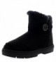 Womens Button Shoes Winter Boots