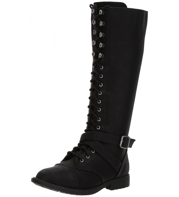 Topline Womens Devon Combat Black