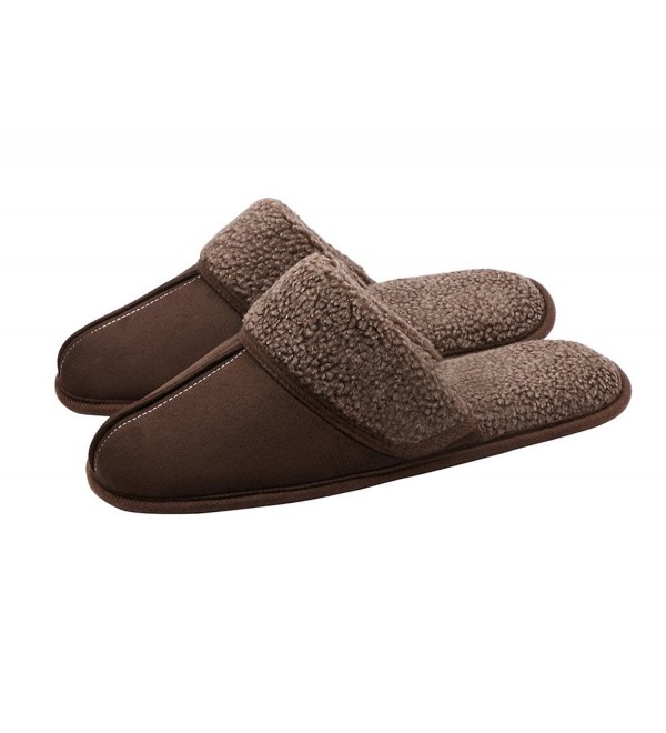 Mens Slippers Slip On Indoor Outdoor Scuff Fluff Slippers Bedroom Home Slipper C0186uwuzui