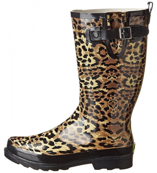 Women's Leopard Exotic Rain Boot - Exotic Leopard - C811LY95YBN