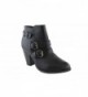 Forever Womens Buckle Strap Booties