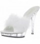 Pleaser Womens Sandal White Clear