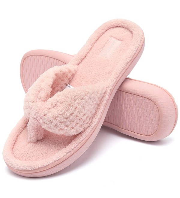 FANTINY Womens Slippers Gridding Style U1MTW017 Pink 38 39