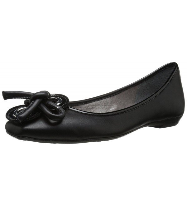 J Renee Womens Ballet Black Leather