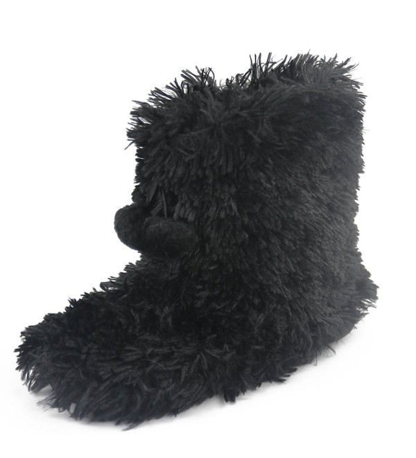 womens black slipper boots