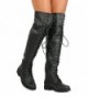 Rider Womens Thigh Combat Boots