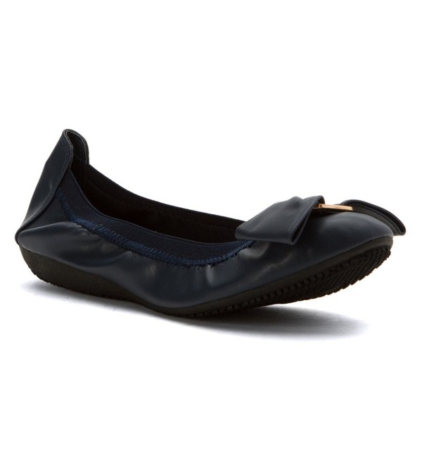 windfall Elasticized Ballerina Flat - Navy - C512L09305D