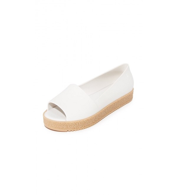 Melissa Womens Puzzle Flats White